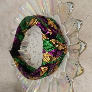 Mardi Gras Sequin Headband, NWOT